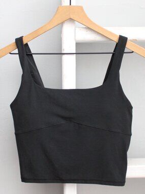 Vuori AllTheForm Support Tank Black Sports Bra Size Small